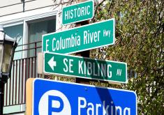Kibling St. in downtown Troutdale