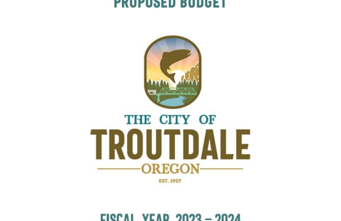 Image only. City of Troutdale Proposed Budget Fiscal Year 2023-2024